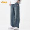 JEEP Men's Loose Straight American Style Denim Jeans