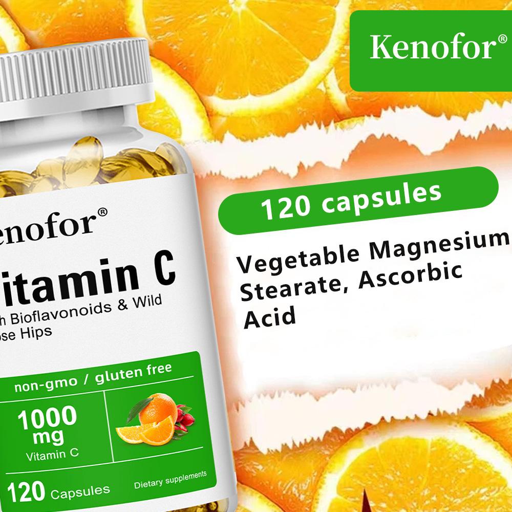 Vitamin C Dietary Supplement, With Citrus Bioflavonoid Complex, 120 Softgels Per Bottle