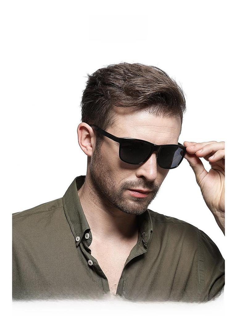Aluminum Magnesium Men's Polarized Sports Sunglasses - Full Frame, Personality Style (Model XY045)