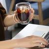 150-450ml Double Wall Glass Mug Resistant Tea Beer Mug Coffee Milk Lemon Juice Cup Drinkware Lover Coffee Cups Gift Creativity