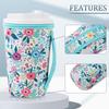 3Pcs Reusable Iced Coffee Sleeves Heat Resistant Fits 16-32 Oz Cups Stretchable Cup Sleeves for Hot And Cold Drinks