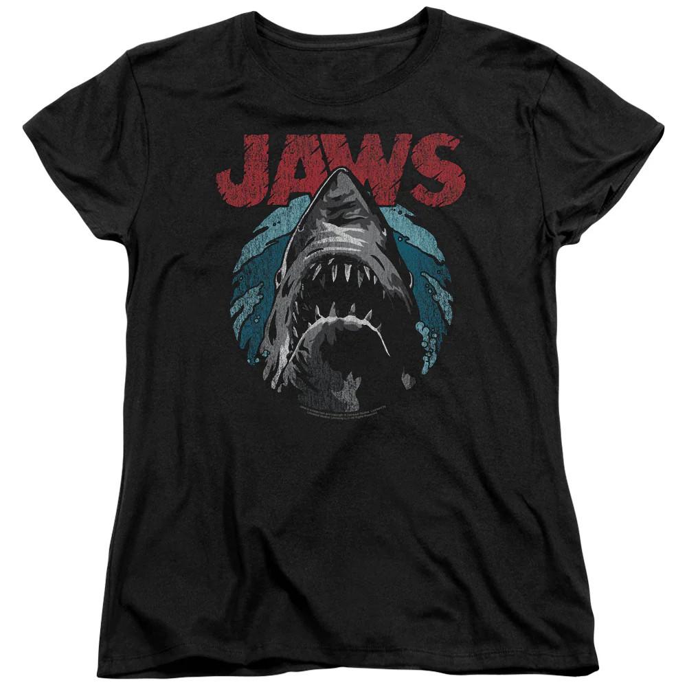 Jaws Water Circle Womens T Shirt Black Unisex T-Shirt XXL