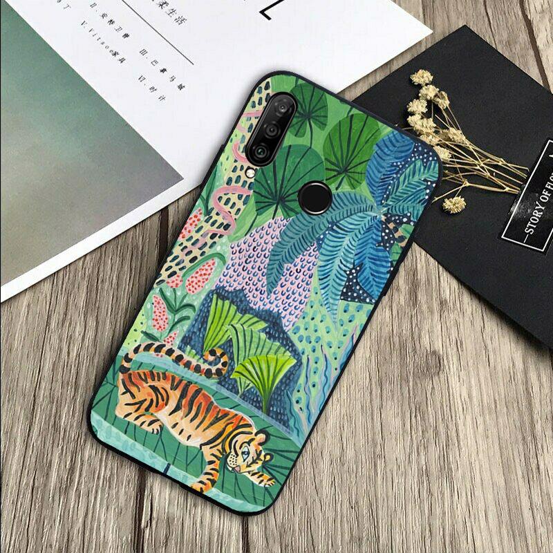 Cute Cartoon Sloth Leopard For Huawei Nova Y72 Y73 Y90 Y70 Y60 Y91 Y61 12s 12i 11i 8i 9 10 SE P40 Lite P60 P30 Pro Case