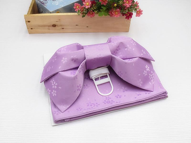 Japanese Butterfly Knot Kimono Obi - Easy-to-Wear Heko-obi Waist Flower