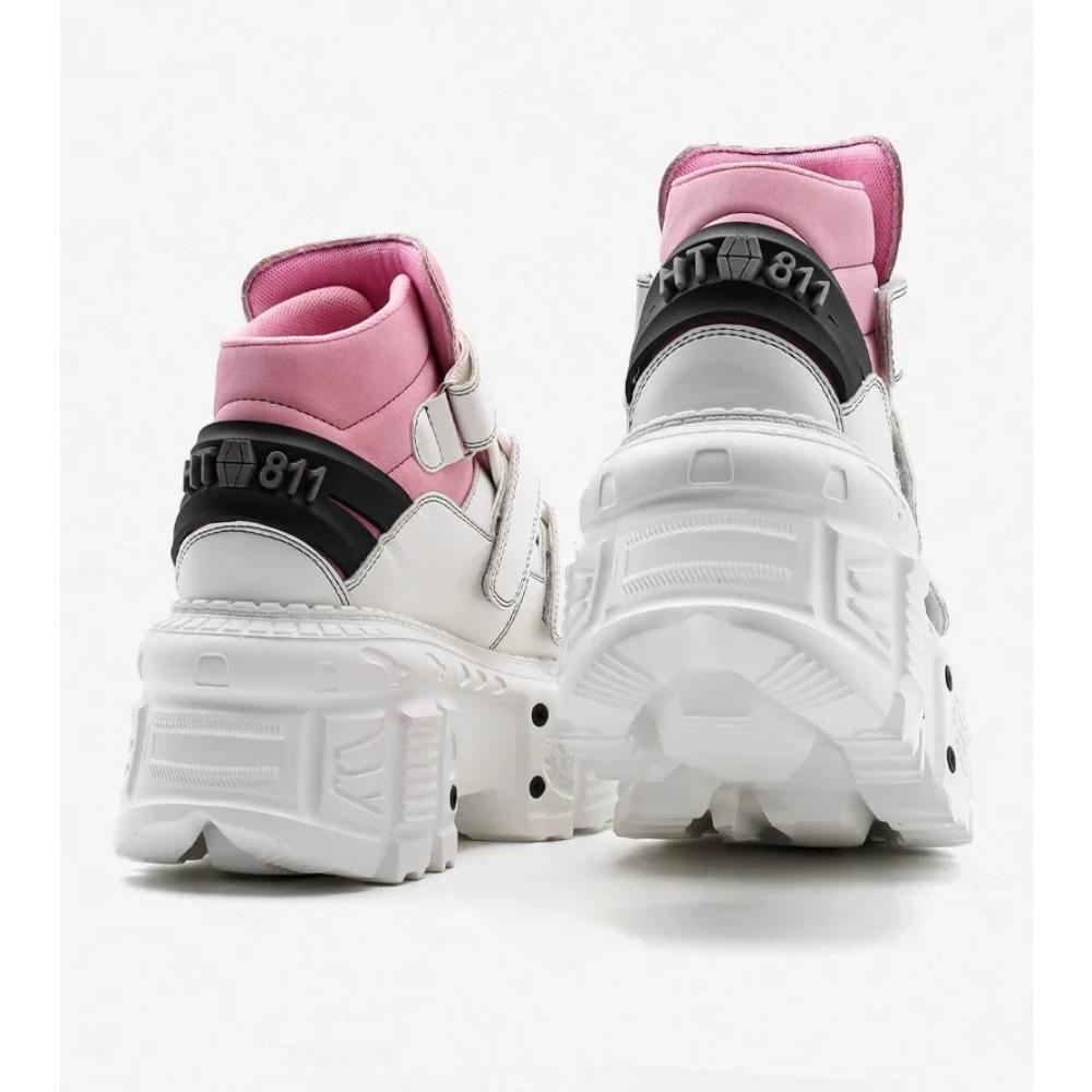 Gotikiniai aulinukai moterims, nauji pankų stiliaus moteriški batai suvarstomi, kulno aukštis, platforminiai batai moterims, metalo dekoras