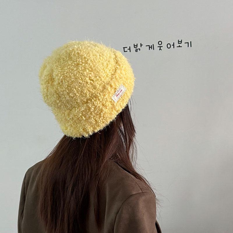 Bright Color Knitted Scarf and Hat Set - Solid Winter Warm 2-Piece for Women