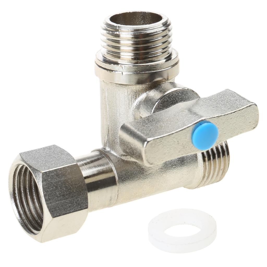 Tee Stop Valves Feed Water Adapter 1/2 X 1/2 X 1/2 Inch Compression Tee Valve Tee Fitting Tee Connector Adapter Enduring