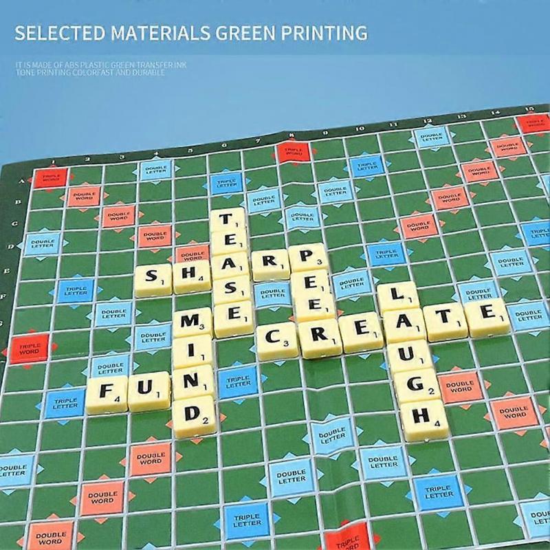 Für Scrabble Stapel-Kreuzwortspiel Bauen Sie eine höhere Punktzahl mit stapelbaren Buchstaben Familienspaß