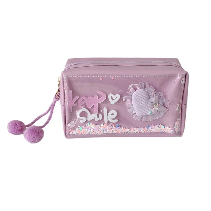 

Stationeries Storage Bag Pen Holders Box Educational School Office Gifts Pencil Case Kids Students Desktop Organizers фиолетовый