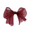 Sweet Ribbon Bowknot Hair Clip for Women Girls Handmade Bow Hairpin Hair Barrettes Mesh Yarn Headwear Hair Accessories