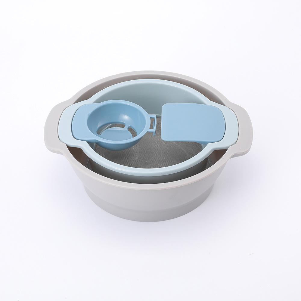 Multifunctional Baking Set: Flour Sifter, Scraper, and Egg Separator