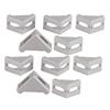 10pcs Silver Corner Bracket Aluminum Alloy L Shape Bracket  Aluminum Extrusion Profile