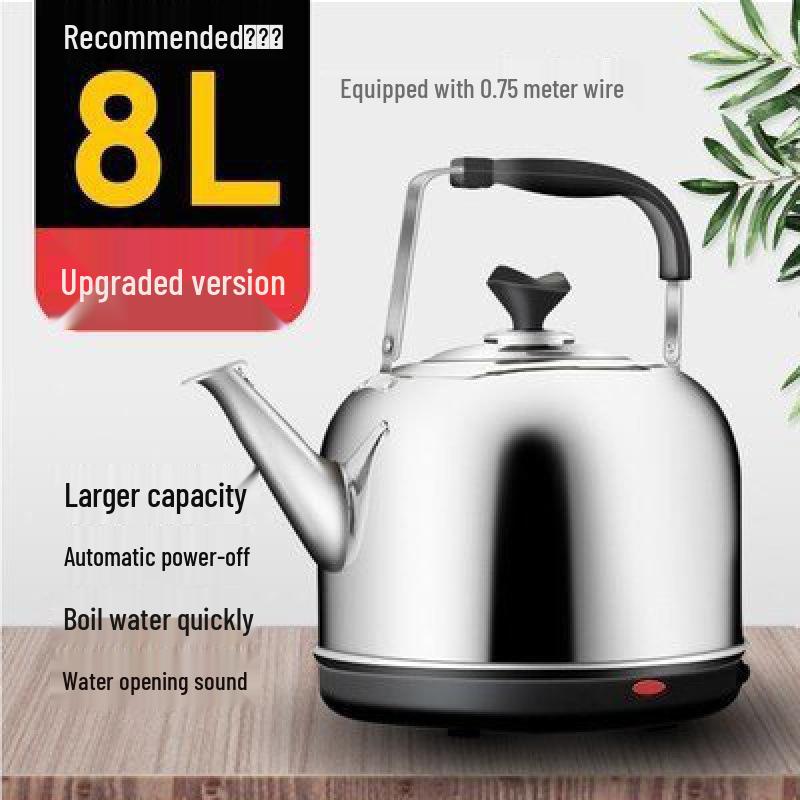 Stainless Steel 2L Electric Kettle with Auto Shut-Off & Keep Warm Feature