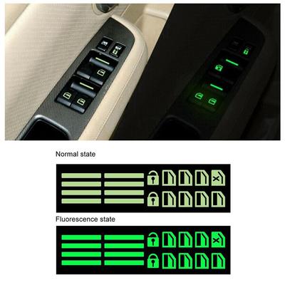 Autocollant de bouton de fenêtre commutateur de console de voiture remplacement adhésif étanche