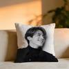Lee Dongwook Cushion Cover Cozy Velvet Throw PillowSoft Warm Cushion For Sofa  Bed