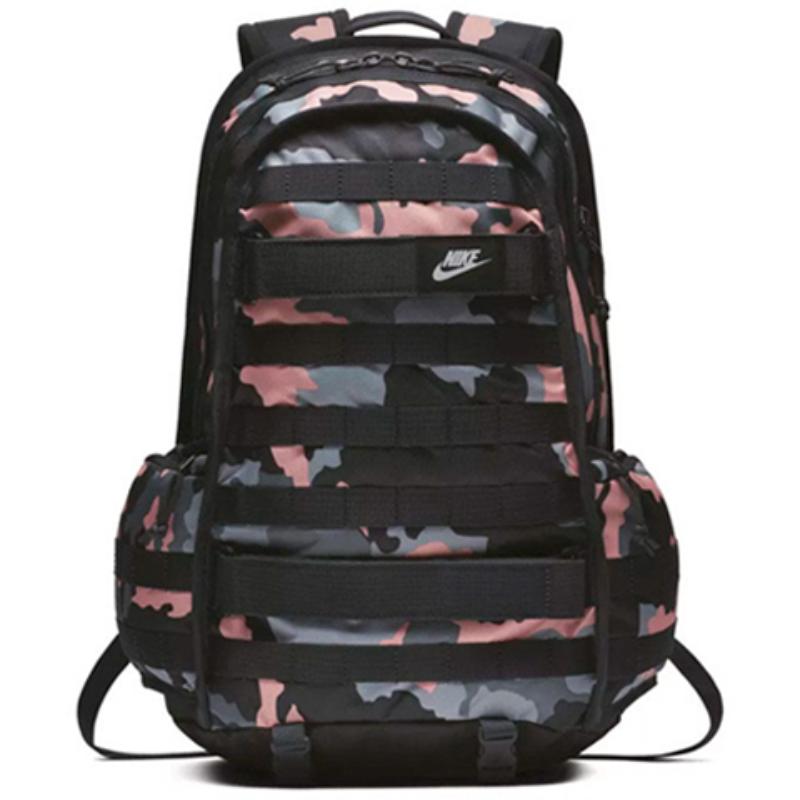 Nike Polyester Backpack Pink Camouflage Casual BA5983-060