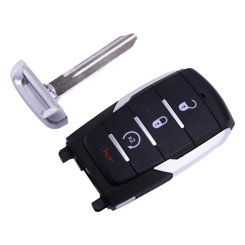 4 Buttons Smart Remote Key Fob Shell Keyless Entry Control Case Cover fit for Dodge RAM 1500 -