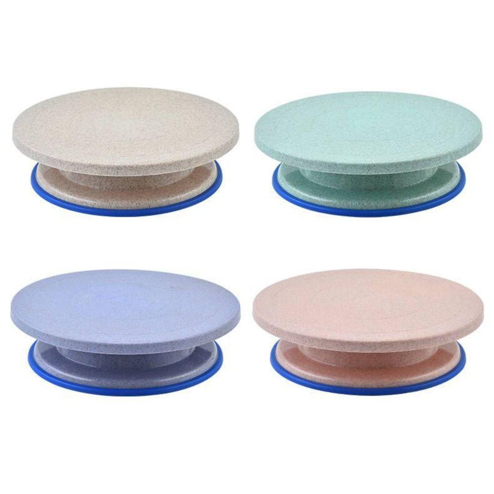 Round Rotating Cake Stand Plastic Cake Decorating Holder Cake Turntable Stand  Birthday Cake