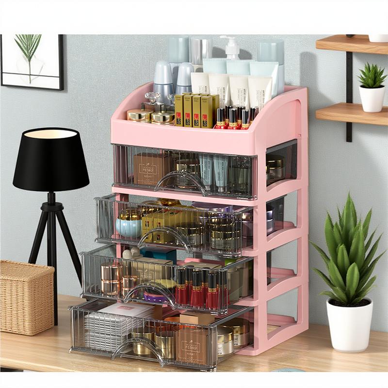 Fashionable multi-functional cosmetic storage box, hand drawer partitioning box, home desktop skin care products, makeup