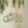 Christmas Ornament Christmas Tree Pendants Snowflake Butterfly Pendant Christmas Supplies Hanging Ornament suministros navideños