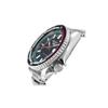 Seiko 100 Meter wasserdicht Automatik Stahlarmband für Herren und Damen schwarzes Zifferblatt SBSA221