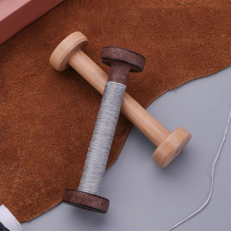10Pcs Wood Thread Spools Thread Bobbins Embroidery Thread Organiser Spool Thread Winders for Sewing Thread Storage