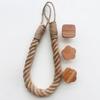 Tissue Roll Holder Rustic Design No Drilling Required Simple Installation Jute Rope Roll Holder Paper Organizer