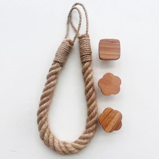 Tissue Roll Holder Rustic Design No Drilling Required Simple Installation Jute Rope Roll Holder Paper Organizer