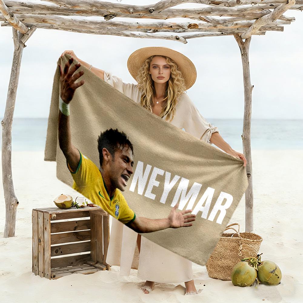 Neymar S Dynamic Celebration Beach Towel High Absorbency & Quick-Dry Comfortable Lightweight
