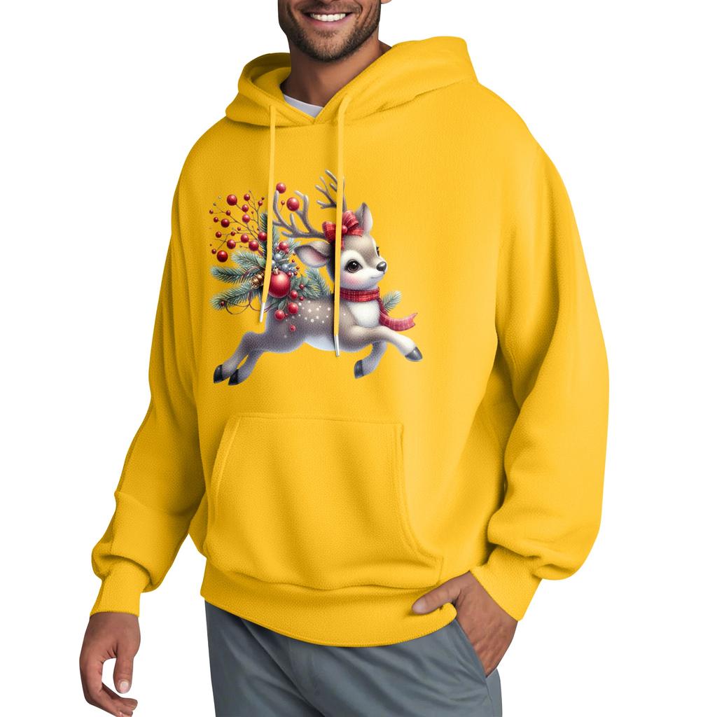 Men's Hooded Sweatshirt, Contrasting Color Sweatshirt, Sports   Casual Jacket