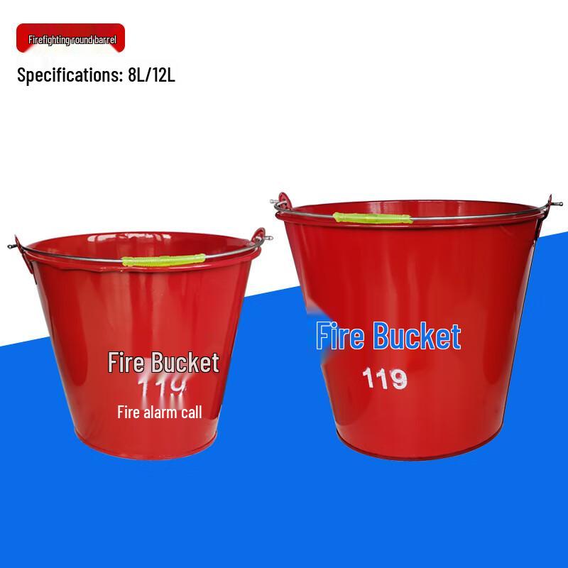 Lieve Fire Emergency Water/Sand Bucket 12L