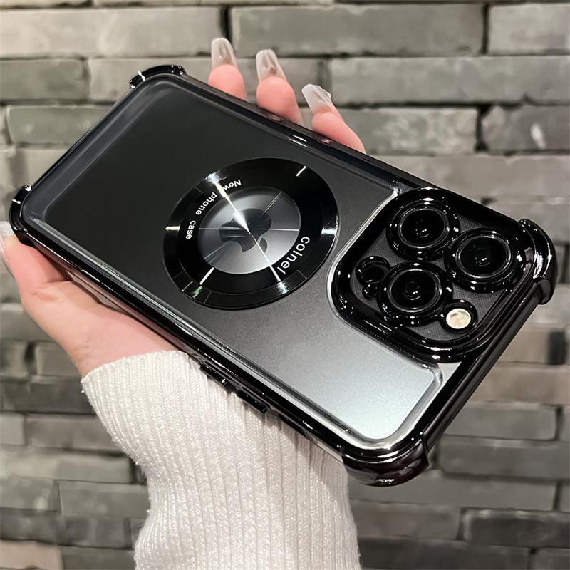 

Противоударный чехол с гальваническим покрытием Magsafe для iPhone 16 15 14 13 12 11 Pro Max XS XR 15 16 Plus Беспроводная магнитная зарядная крышка For iPhone 14