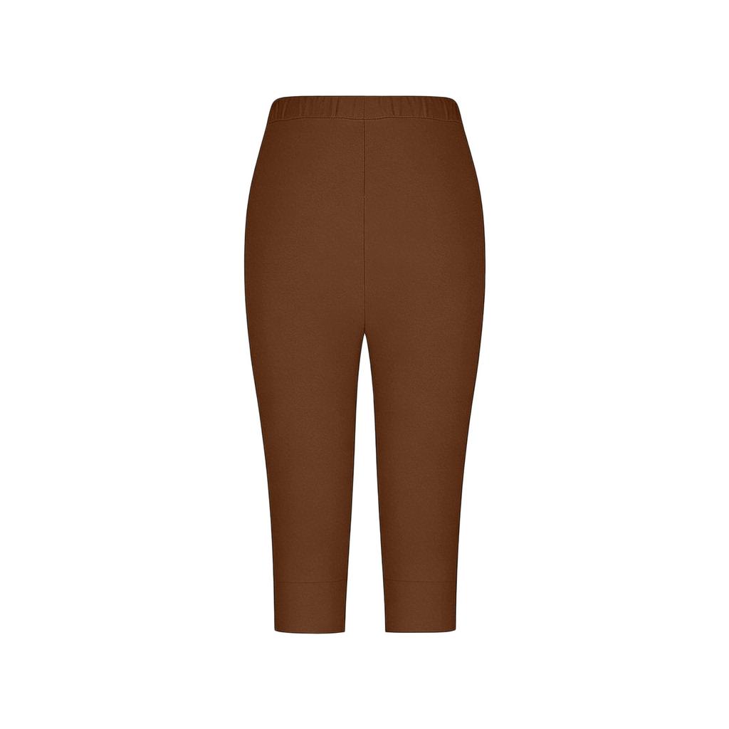 Women's High Waist Summer -Color Cuff With Hot Diamond Slim Casual Base Pants