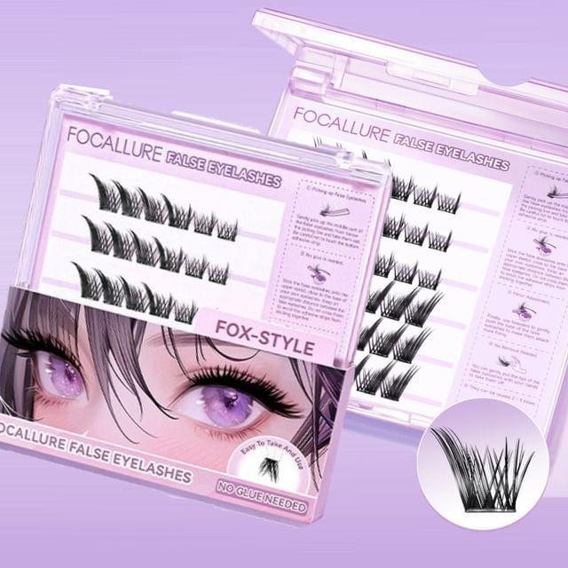 FOCALLURE - Glue-Free False Eyelash - CE06 #CE06 Fox -Style - 36 Clusters
