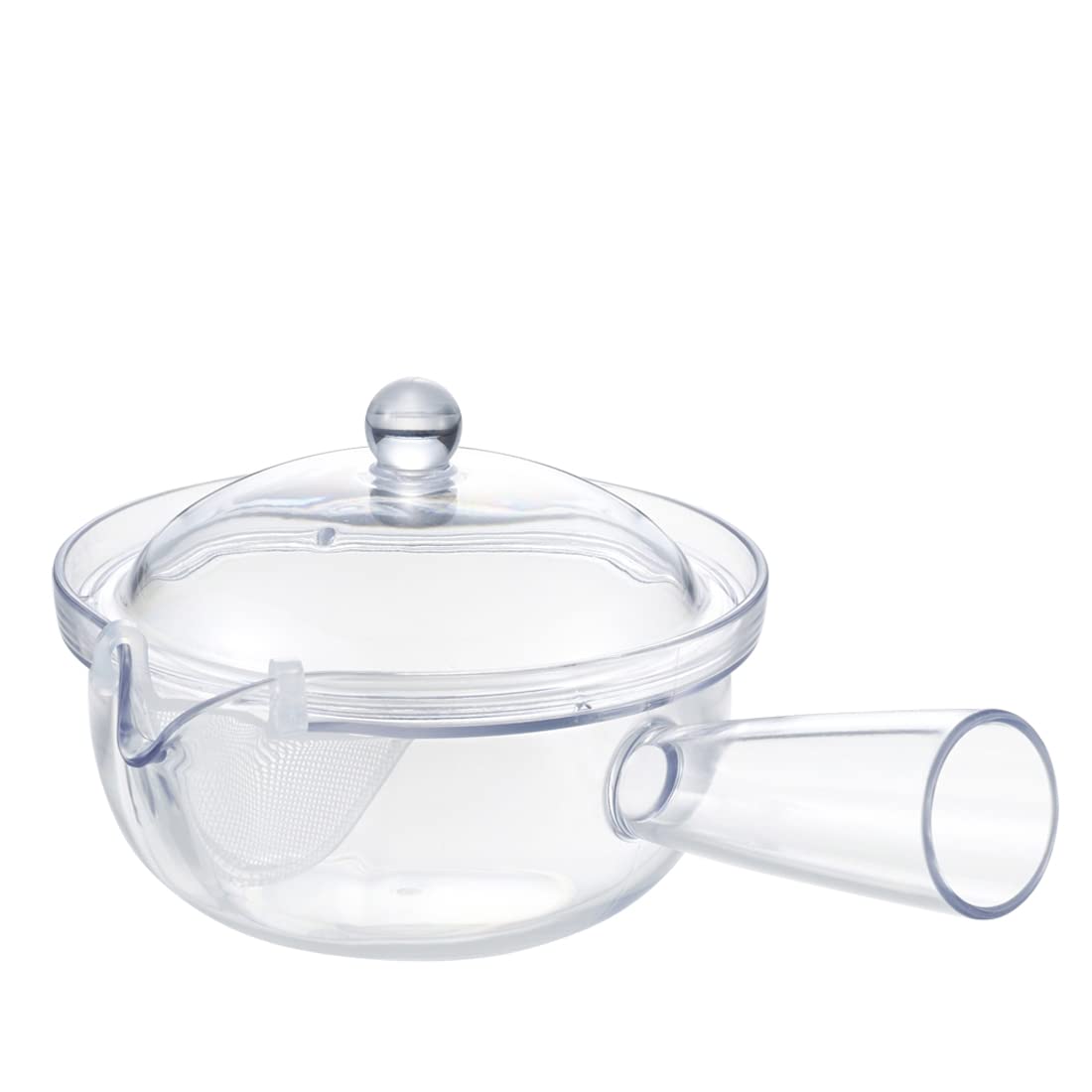 Akebono Sangyo Japan Made Clear Teapot with Clip Kyusu Type Mesh, (TW-3749)