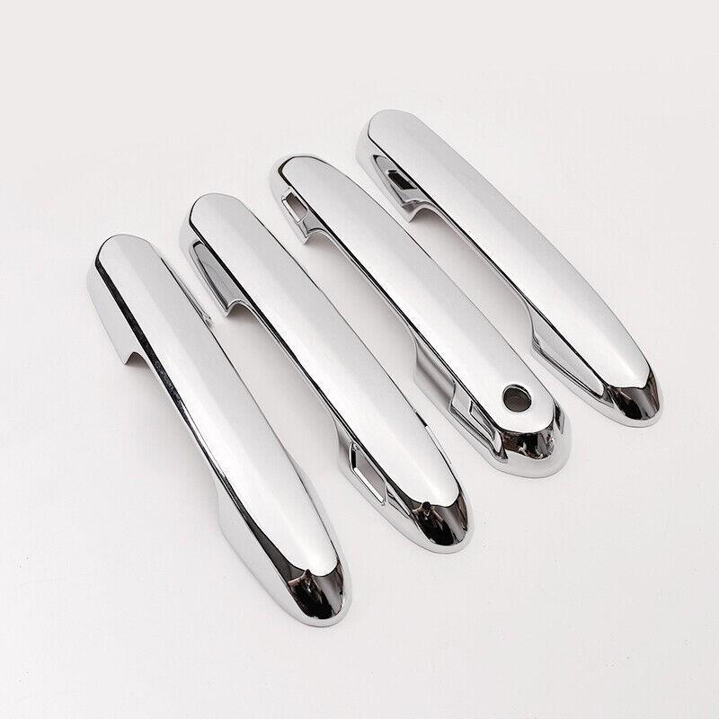 Chrome Exterior Side Door Handle Cover Trim 4PCS For Toyota RAV4 2019-2023 2024