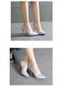 2025 Women's Red Patent Leather High Heels: Spring/Autumn Pointed Toe Low-Cut Stilettos.
