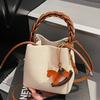 Versatile Bucket Bag, Trendy and Stylish Patchwork Hand-held Small Bag, Fashionable Single-shoulder Crossbody Bag