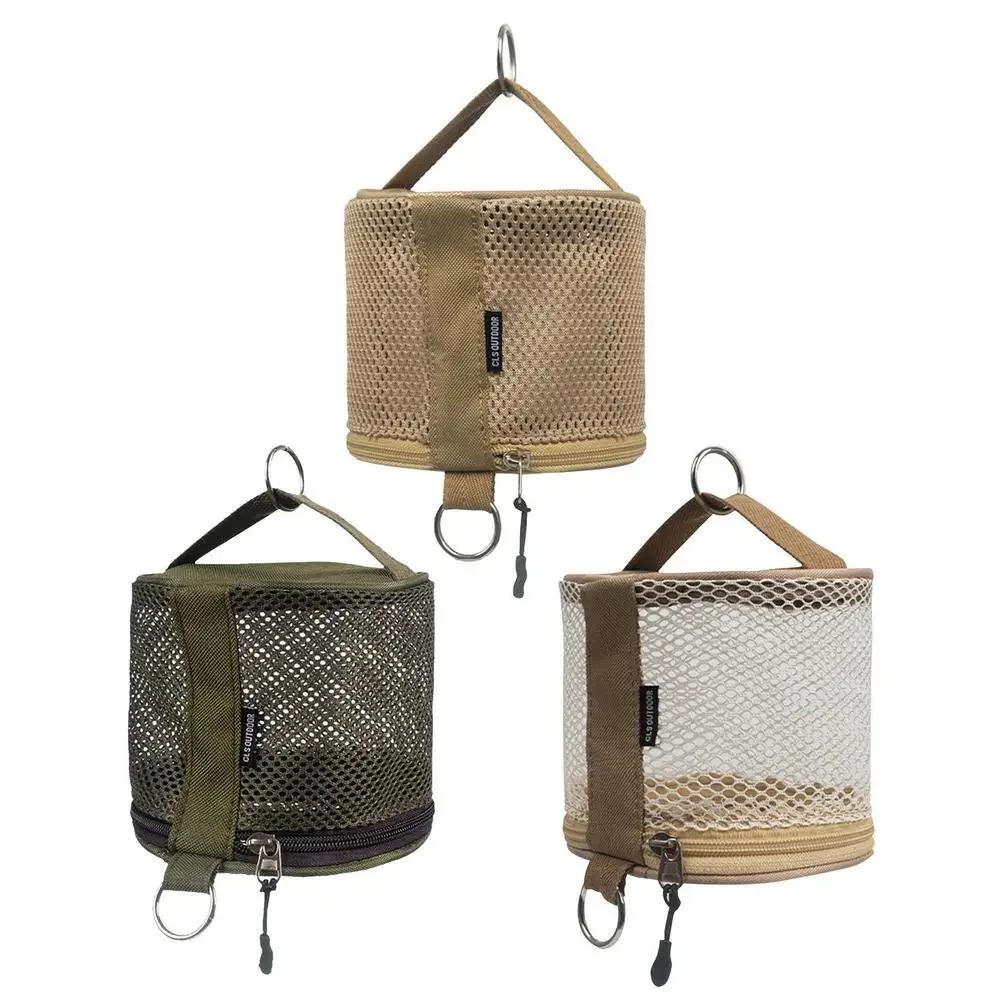 Outdoor Camping Tissue Case Roll Paper Storage Bag with Hook Portable Tissue Holder Tent Hanging Napkin Holder Camping Supplies