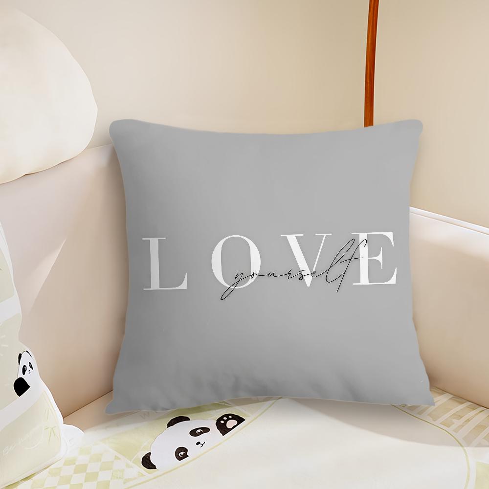 Flower Pattern love cushion cover Pillow Case Plush Fabric Soft Double Sided Print Sofa Cushion Cover Throw Pillow Covers