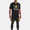 Under Armour Black Adam Graphic 2 American Vintage Letter Print Crew Neck Short Sleeve T-Shirt Men Tops 1377758-001