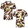 Serie 90 minuti Estate Stampa 3D Abbigliamento per Bambini Maglia da Calcio T-shirt Asciugatura Rapida Traspirante Adatta per l'Uso Quotidiano