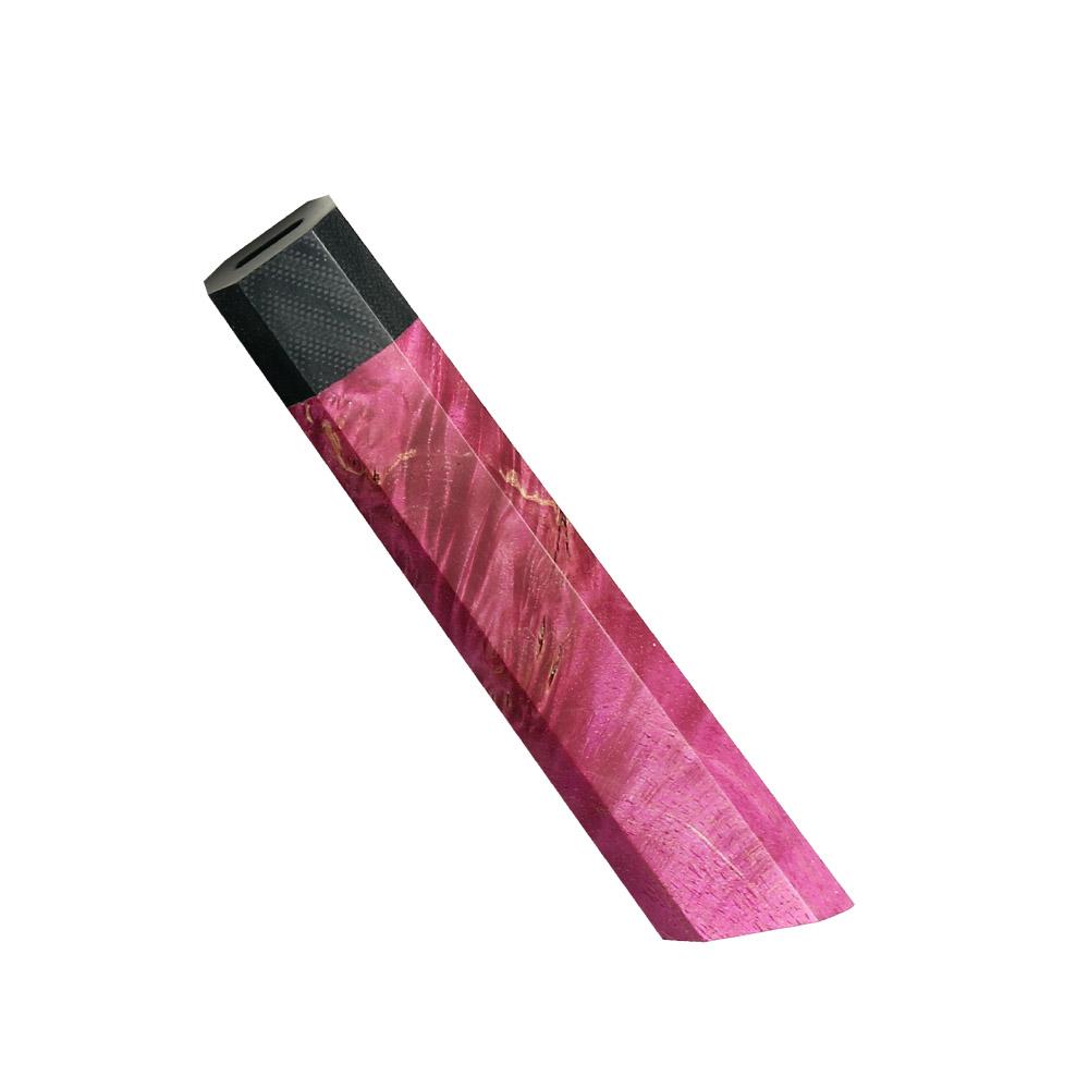 

Восьмиугольная рукоятка для ножа из закаленного дерева, кухонная рукоятка, японский стиль своими руками, 1 шт. розовый фуксии