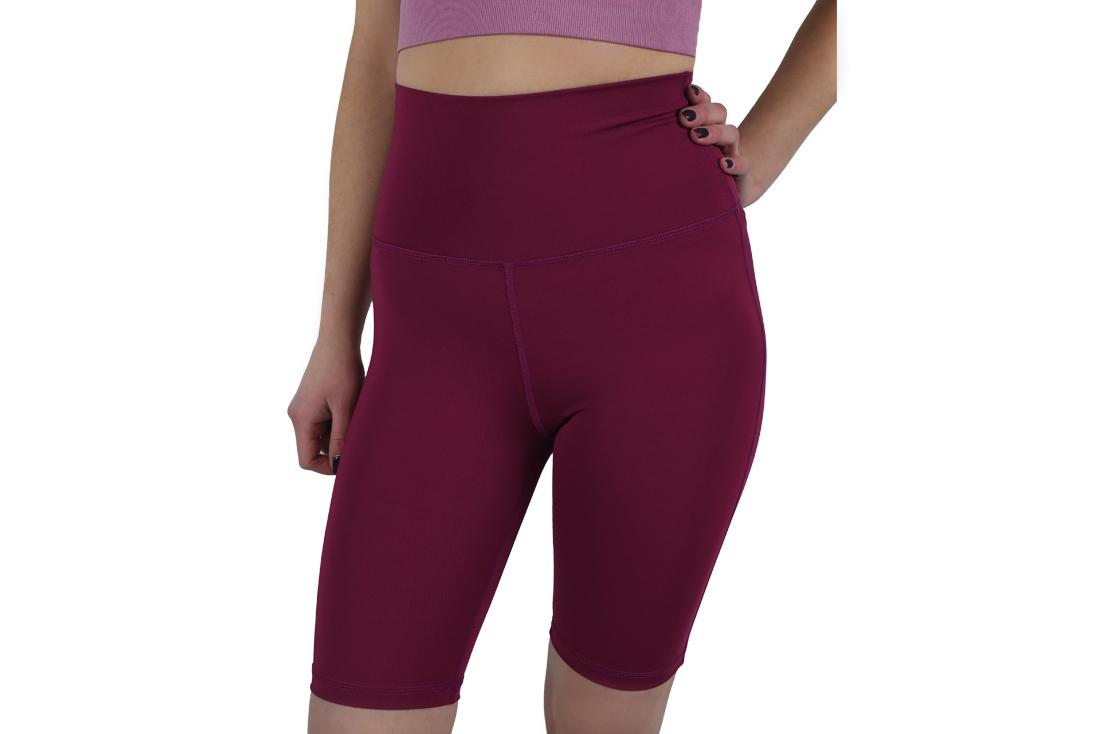 Short GymHero, Short bordeaux pour femme L bordeaux