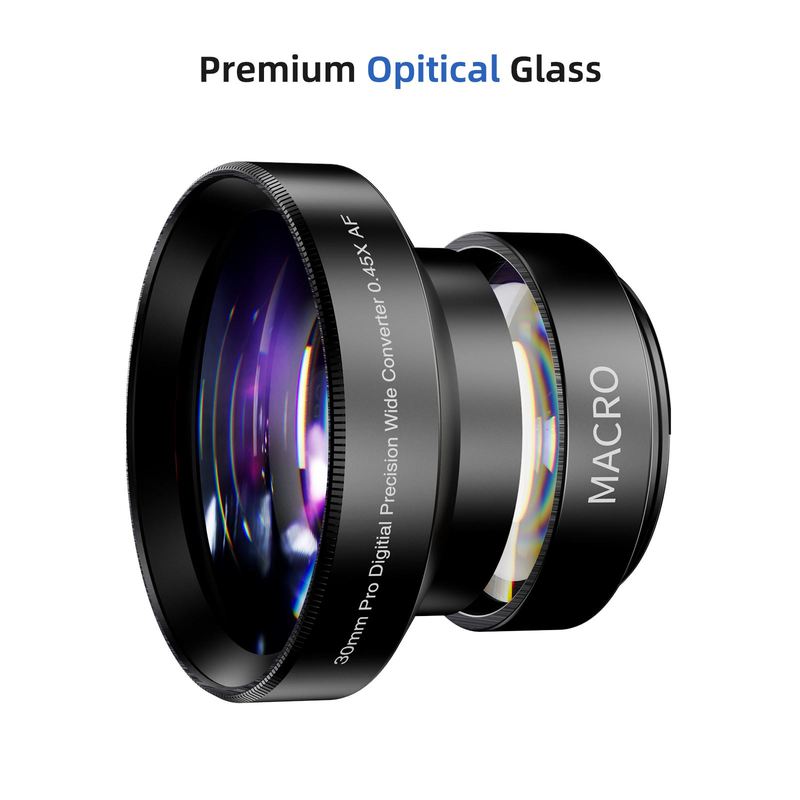 

TOMLOV Wide Angle Precision Lens WL01 For Digital Microscope, 30MM Wide Angle 0.45x Converter Lens With Macro Portion Pro