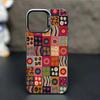 Retro Checkered Printed Phone Case Suitable for iPhone 17 16 15 14 13 12 11 Pro/Max/Plus Anti Drop and Shockproof Back Cover