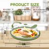 Microwave Cover Splatter-Proof Microwave Guard Cover Clear Microwave Plate Cover with Handle Kitchen Cooking Lid for Vegetables