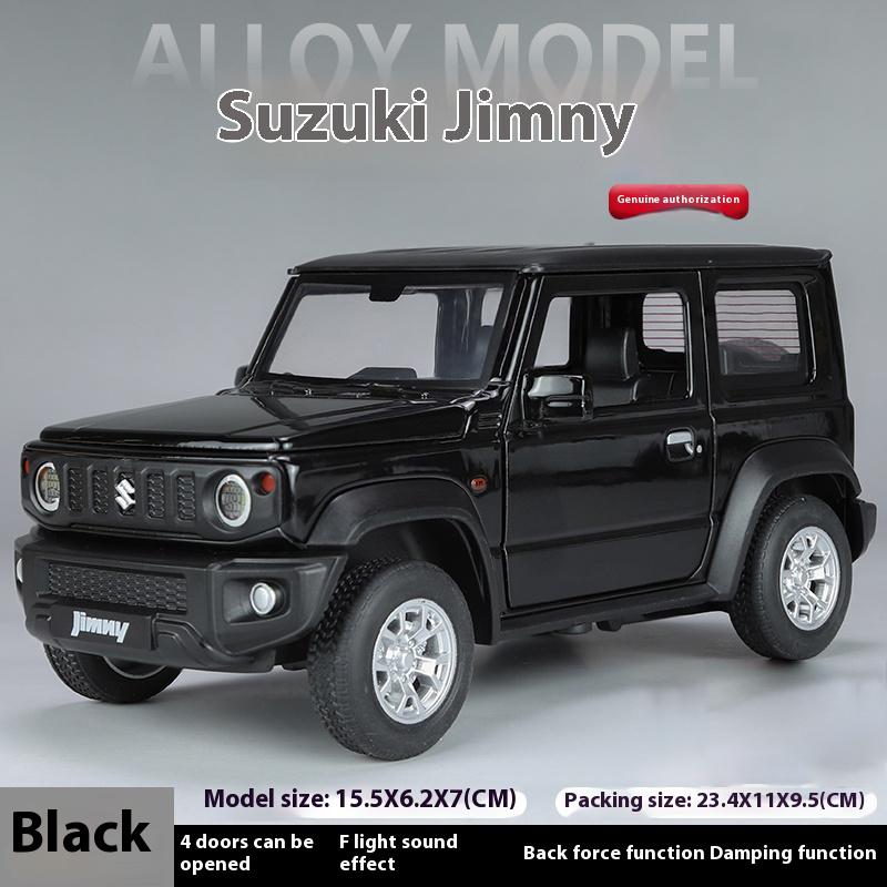 1:24 Suzuki Jimny SUV Tout-Terrain Alliage Moulé Sous Pression Modèle Véhicule Son & Lumière Collection Présentoir Hobby Décoration Cadeaux Pour Petit Ami