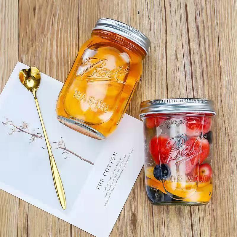 16oz Split Lid Mason Jar for Herbs, Salads, and Oatmeal