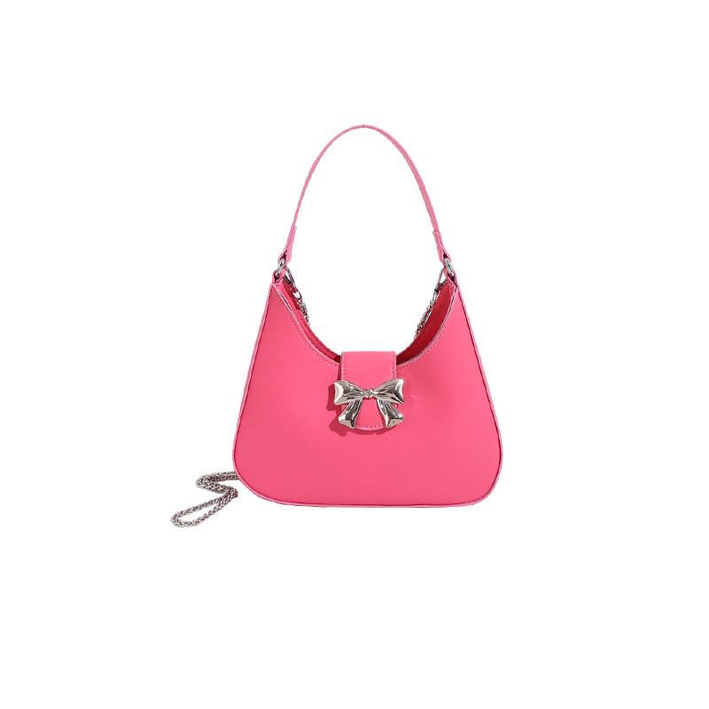 2024 Summer New Candy Color Butterfly Bow Armpit Bag Sweet And Fresh Style